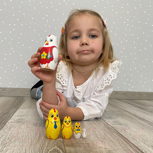 Изображение товара Матрешка сувенирная Брестская Фабрика Сувениров Курочка 5306