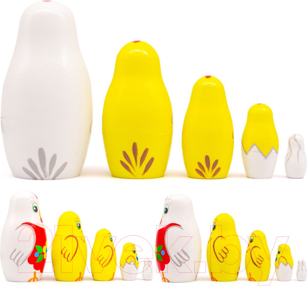 Изображение товара Матрешка сувенирная Брестская Фабрика Сувениров Курочка 5306