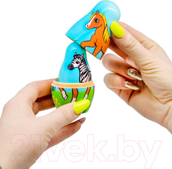 Изображение товара Матрешка сувенирная Брестская Фабрика Сувениров Лошадки 5308