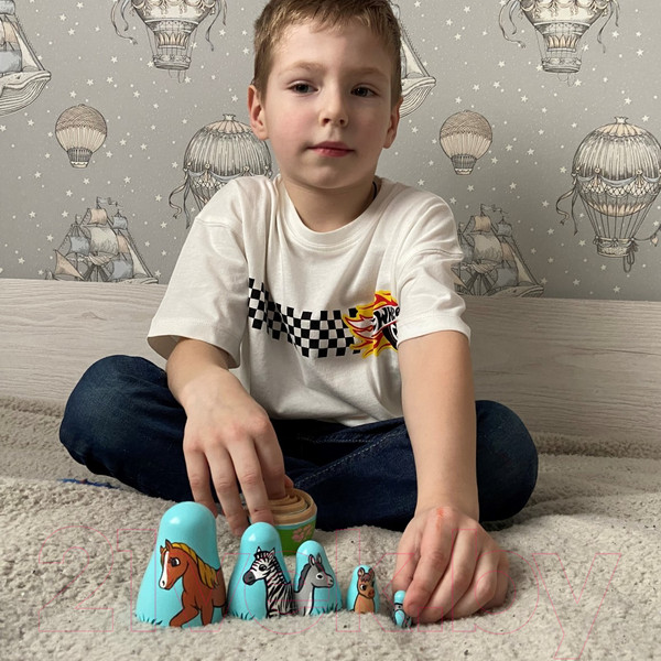 Изображение товара Матрешка сувенирная Брестская Фабрика Сувениров Лошадки 5308