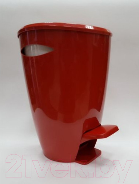 Изображение товара Мусорное ведро Primanova С педалью M-E04-04-01 (5л, красный/белый)