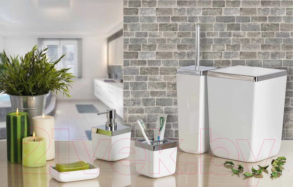 Изображение товара Мусорное ведро Primanova Toskana M-SA05-01 (6л, белый)