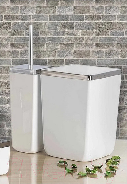 Изображение товара Мусорное ведро Primanova Toskana M-SA05-01 (6л, белый)