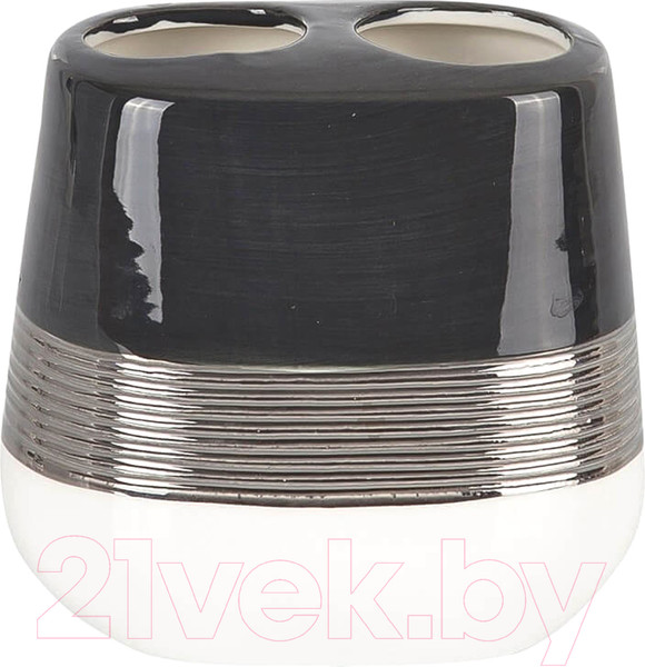 Изображение товара Стакан для зубной щетки и пасты Primanova Lucas Silver D-20462