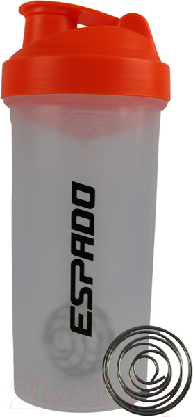Изображение товара Шейкер спортивный Espado С шариком / ES904 (600мл, оранжевый)