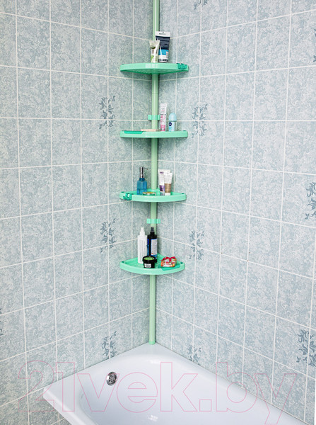 Изображение товара Комплект полок для ванной Primanova M-N02-05 (зеленый)