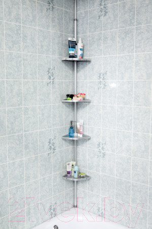 Изображение товара Полка для ванной Primanova M-N15-20 (матовый серый)