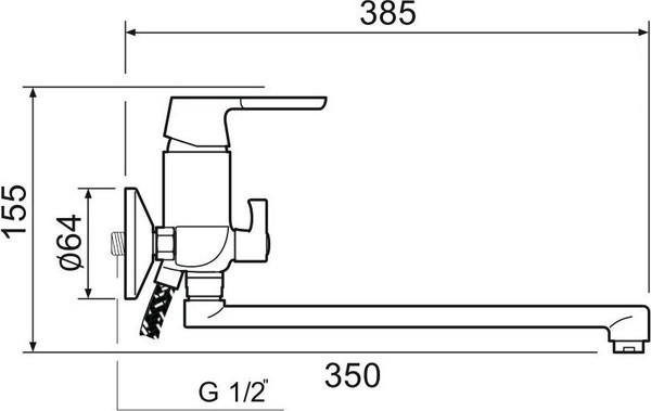 Изображение товара Смеситель РМС SL123-006E