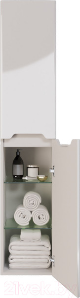 Изображение товара Шкаф-пенал для ванной Dreja QL35 / 99.0009 (белый глянец)