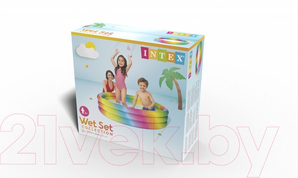 Изображение товара Надувной бассейн Intex Радужный / 58439