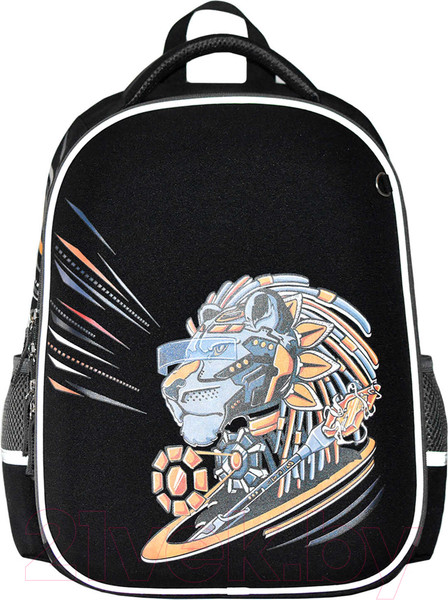Изображение товара Школьный рюкзак Феникс+ Кибер лев / 59295 (черный)