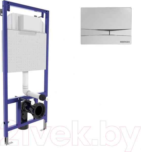 Изображение товара Унитаз подвесной с инсталляцией Ceramica Nova Rimless CN3001 + F3 040253