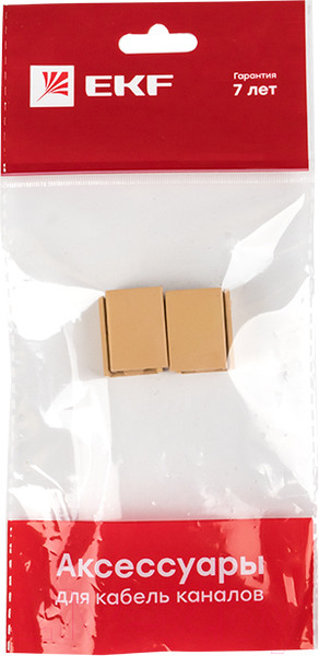 Изображение товара Накладка на стык для кабель-канала EKF Plast PROxima / conl-16-16x4 (светлое дерево)