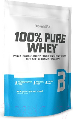 Изображение товара Протеин BioTechUSA 100% Pure Whey Малиновый чизкейк (454г)