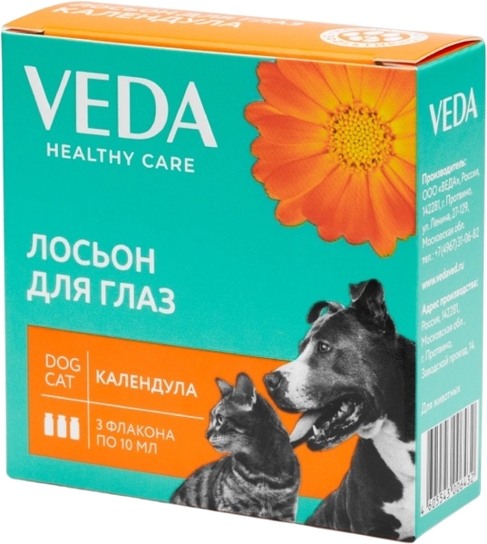 Изображение товара Лосьон для лечения глаз у животных Veda Календула / 3006432