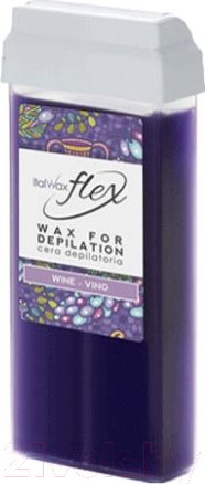 Изображение товара Воск для депиляции ItalWax Flex Вино в картридже (100г)