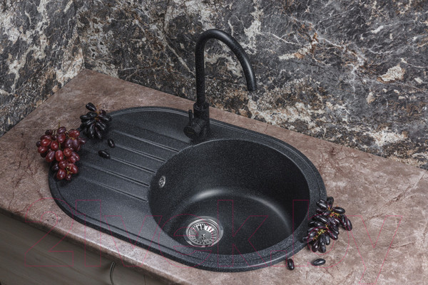 Изображение товара Мойка кухонная БелЭворс Rondo R (черный)