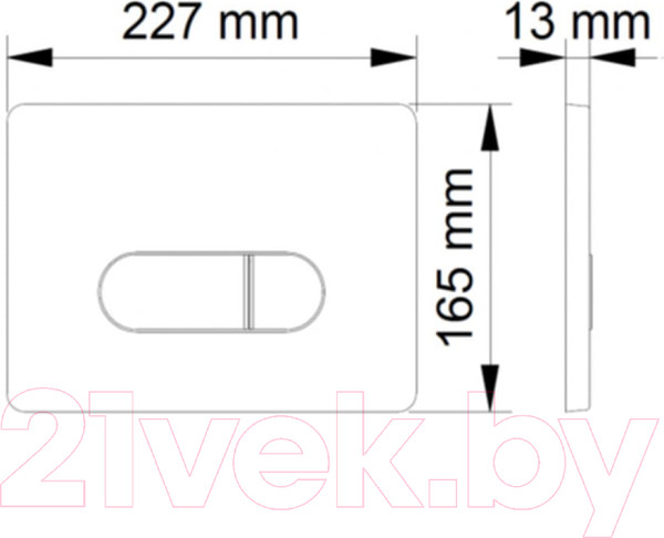 Изображение товара Унитаз подвесной с инсталляцией Ceramica Nova Rimless CN3001 + 040231 + кнопка D1