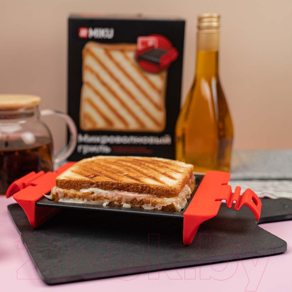 Изображение товара Форма-гриль для микроволновой печи Miku MK-GRL-RD (красный)