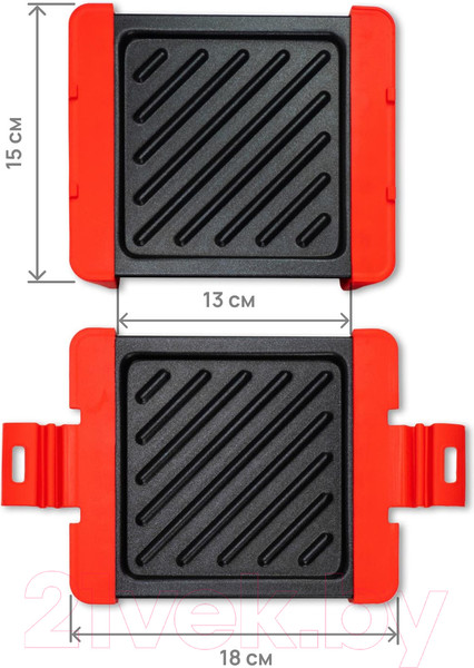 Изображение товара Форма-гриль для микроволновой печи Miku MK-GRL-RD (красный)