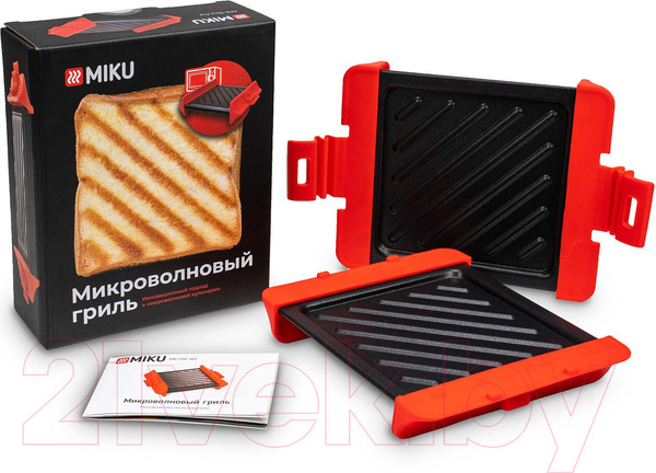 Изображение товара Форма-гриль для микроволновой печи Miku MK-GRL-RD (красный)
