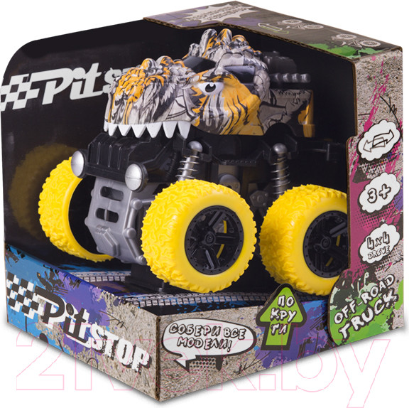 Изображение товара Автомобиль игрушечный Pit Stop Трак Граффити Дино / PS-2021-3A-1