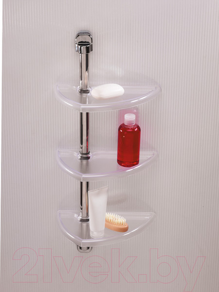 Изображение товара Полка для ванной Primanova M-N16-16 (прозрачный/натуральный)