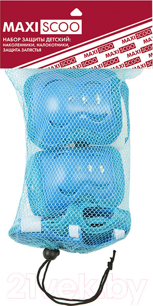 Изображение товара Комплект защиты Maxiscoo MSC-PR61902M (M, голубой)