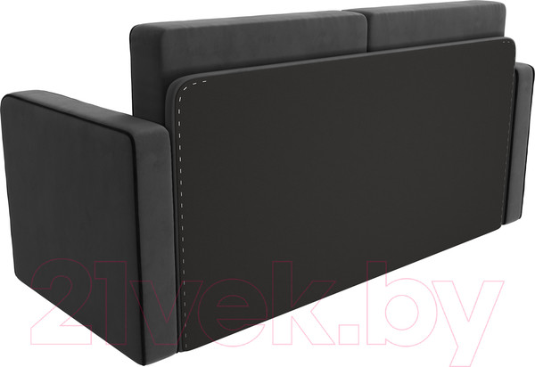Изображение товара Тахта Лига Диванов Смарт 257 / 111843 (велюр серый/кант черный)