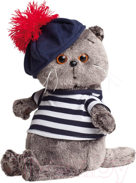 Изображение товара Мягкая игрушка Budi Basa Басик в тельняшке и берете / Ks22-010