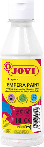 Изображение товара Гуашь Jovi 50201 (250мл, белый)