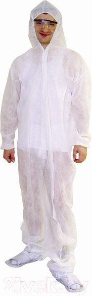 Изображение товара Комплект комбинезонов одноразовых Frigat КМО-120-40 (10шт, р-р 112-116/182-188, белый)