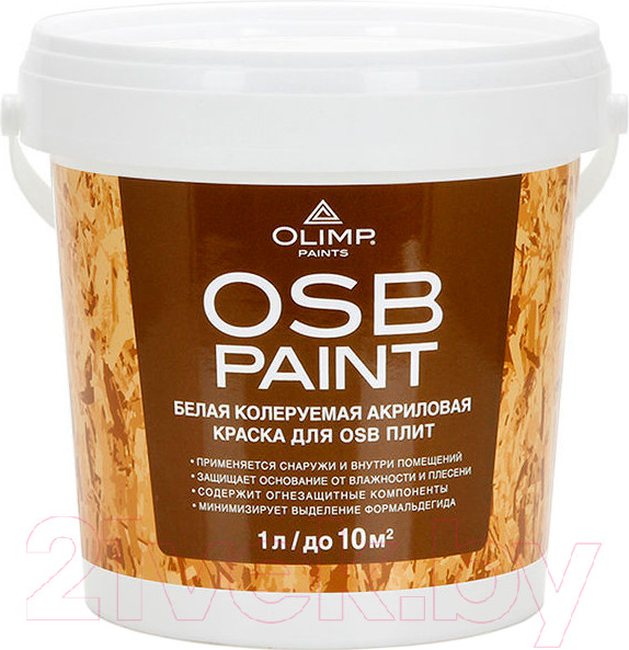 Изображение товара Краска Olimp Акриловая для OSB-плит (1л)