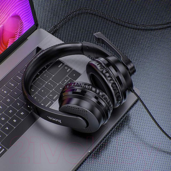 Изображение товара Наушники-гарнитура Hoco W103 (черный)