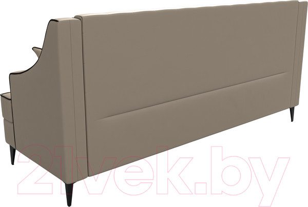 Изображение товара Диван Лига Диванов Марк 258 / 111919 (экокожа бежевый/кант коричневый)