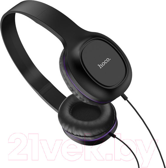 Изображение товара Наушники-гарнитура Hoco W24 (пурпурный)