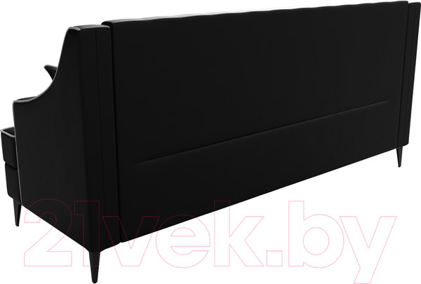 Изображение товара Диван Лига Диванов Марк 258 / 111922 (экокожа черный/кант белый)