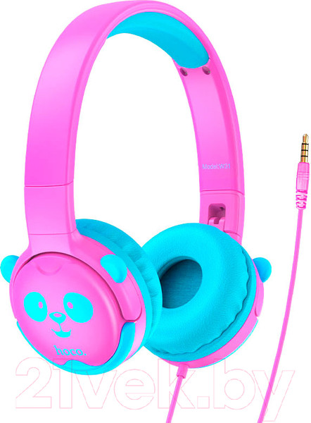 Изображение товара Наушники детские Hoco W31 (розовый)