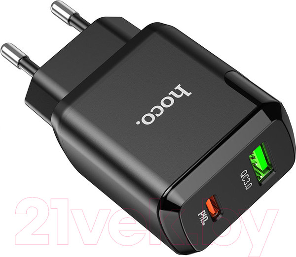 Изображение товара Адаптер питания сетевой Hoco N5 (черный)