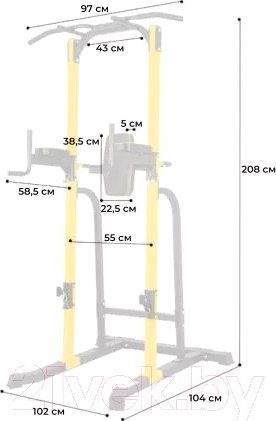 Изображение товара Турник-брусья DFC Power Tower G250