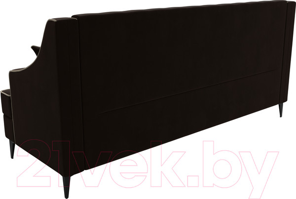 Изображение товара Диван Лига Диванов Марк 258 (микровельвет коричневый/кант бежевый)