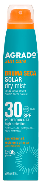 Изображение товара Спрей солнцезащитный Agrado Solar Dry Mist SPF 30 (200мл)