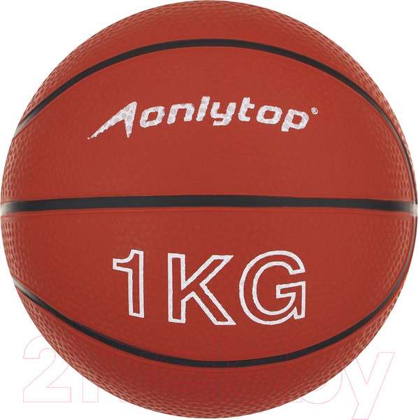 Изображение товара Медицинбол Onlytop 2763595 (1кг, оранжевый)