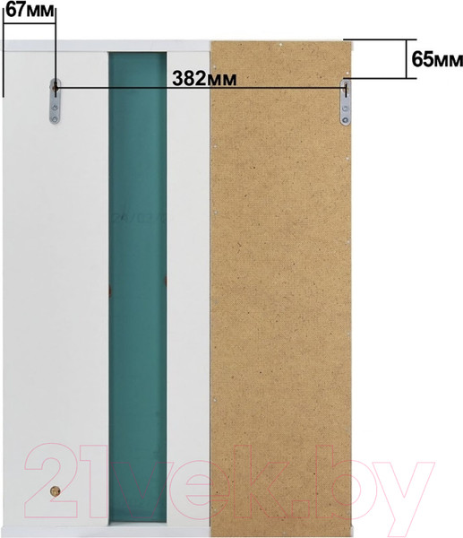 Изображение товара Шкаф с зеркалом для ванной Doratiz Афина 50 / 2711.700
