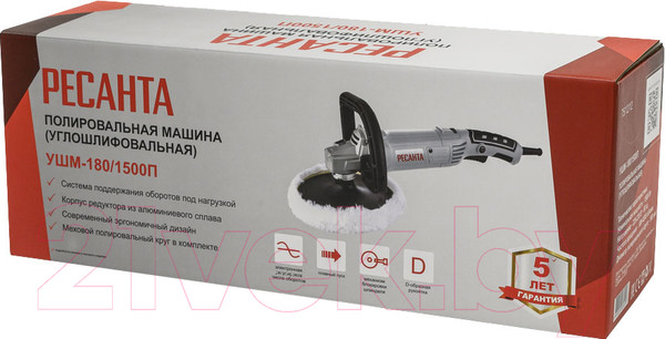 Изображение товара Полировальная машина Ресанта УШМ-180/1500П (75/12/12)