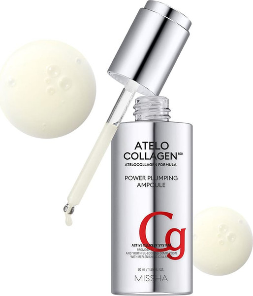 Изображение товара Сыворотка для лица Missha Atelo Collagen 500 Power Plumping Ampoule (50мл)