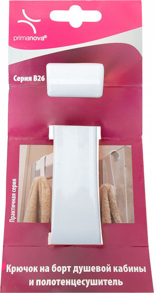Изображение товара Крючок для ванной Primanova M-B26-01 (белый)