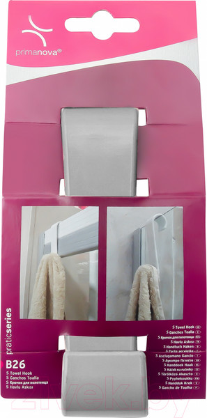 Изображение товара Крючок для ванной Primanova M-B26-07 (серый)
