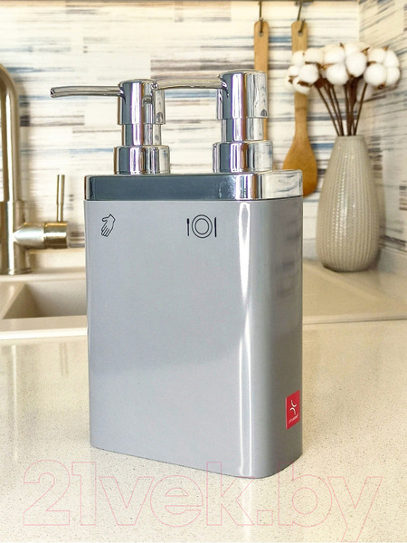 Изображение товара Дозатор моющего средства Primanova M-E11-07 (серый)