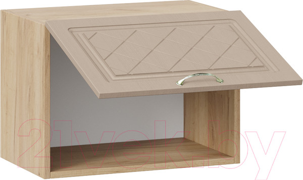 Изображение товара Шкаф навесной для кухни ТриЯ Бьянка 1В5Г (дуб крафт золотой/дуб кофе)